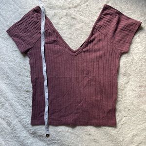 Forever 21 mauve / purple crop top